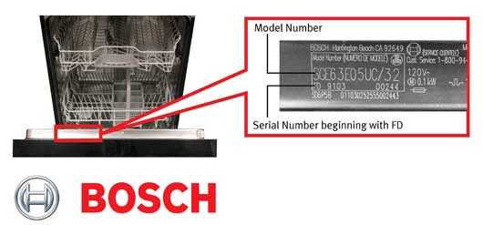 bosch serial number location